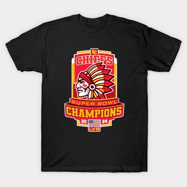 Chiefs - Super Bowl Champs T-Shirt by Nagorniak